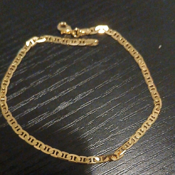 Elegant 18kgf over brass mariner chain anklet - Picture 1 of 1